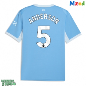 Manchester City Elliot Anderson #5 Replika Hjemmebanetrøje 2026-27 Kortærmet